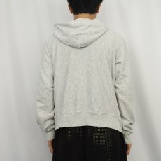 画像3: 80's Champion 青刺繍タグ 前期 USA製 "ARMY" ワッペン付き スウェットジップパーカー M (3)