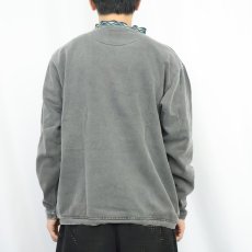 画像3: 90's alf USA製 チロリアンテープ モックネックスウェット S (3)