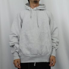 画像2: Champion REVERSE WEAVE 目無し スウェットフーディー L (2)