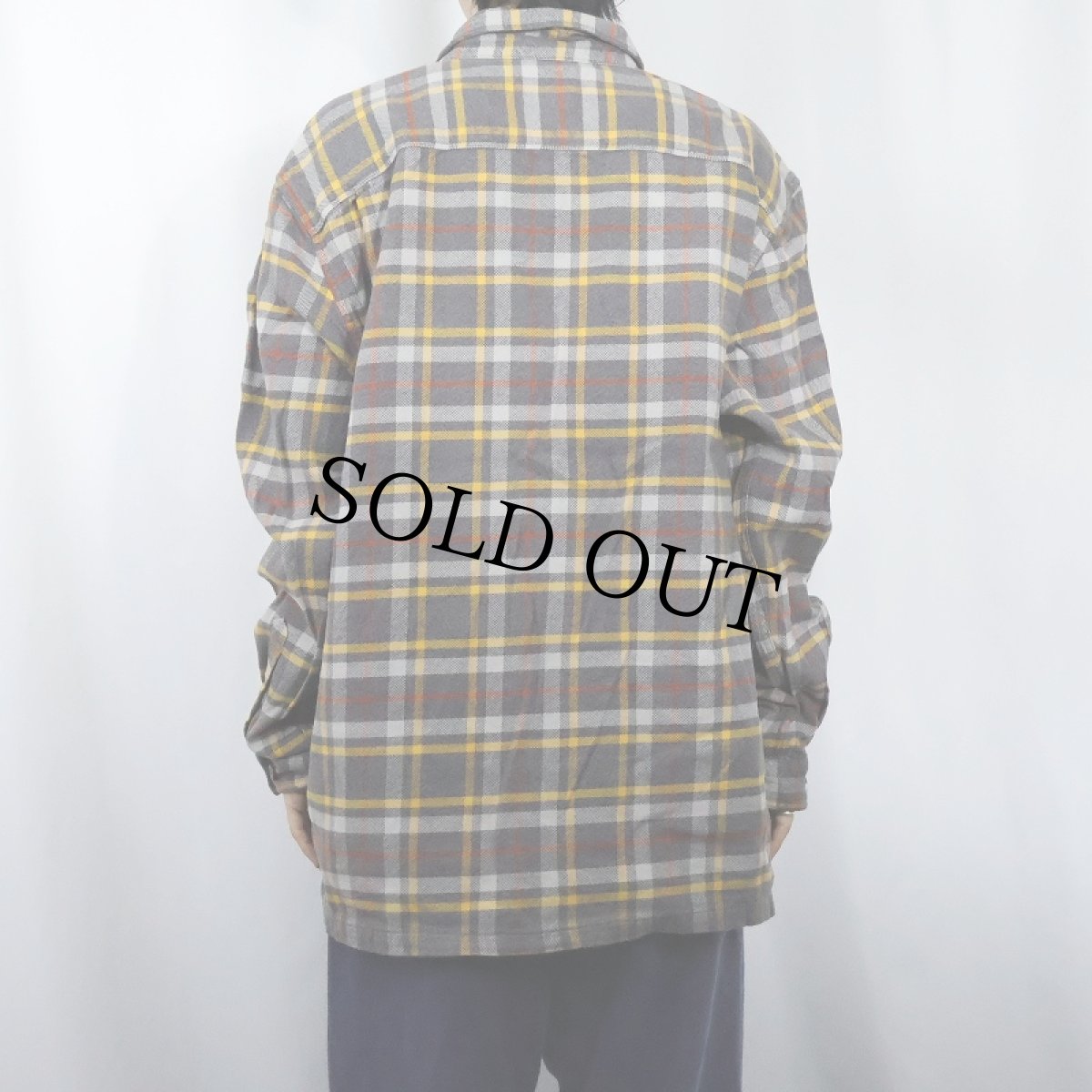 画像3: 2020AW Patagonia チェック柄 ヘビーネルシャツ XL (3)