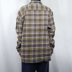 画像3: 2020AW Patagonia チェック柄 ヘビーネルシャツ XL (3)