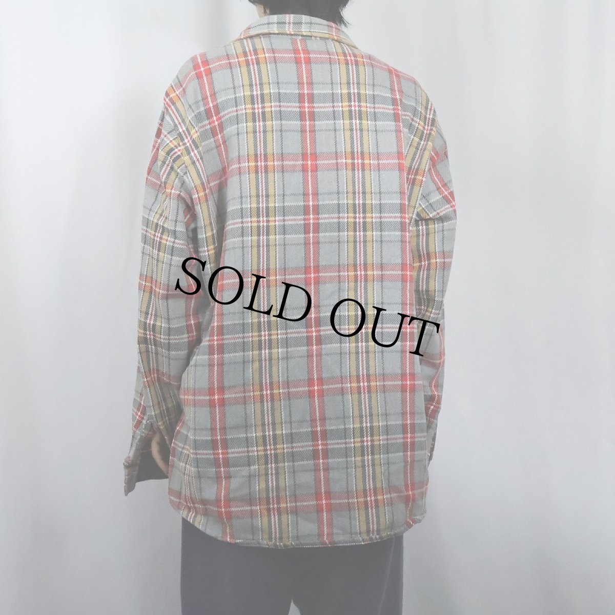 画像3: 70's Sears KINGS ROAD チェック柄 ヘビーネルシャツ 2XL (3)