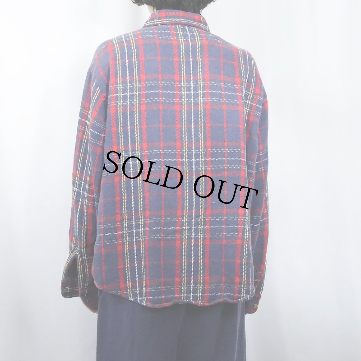 画像3: 80's BIG MAC チェック柄 ヘビーネルシャツ XL (3)