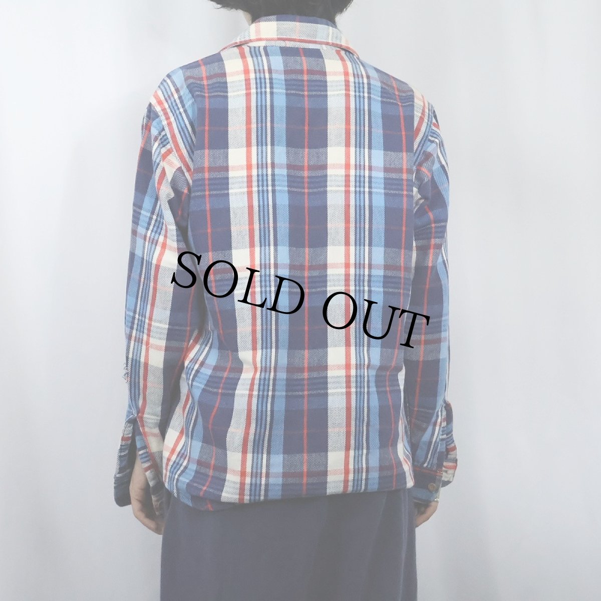 画像3: 80's BIG MAC USA製 チェック柄 ヘビーネルシャツ M (3)