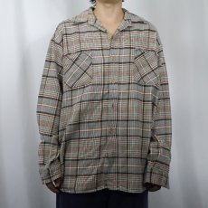 画像2: 70's BIG MAC チェック柄 ヘビーネルシャツ XL (2)