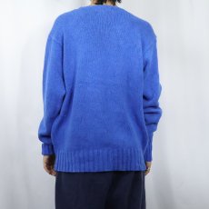 画像3: POLO Ralph Lauren ロゴ刺繍 コットンニットセーター L (3)