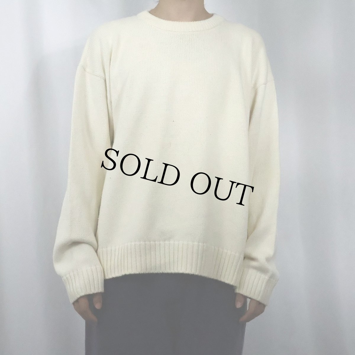 画像2: 80〜90's Eddie Bauer コットンニットセーター L (2)