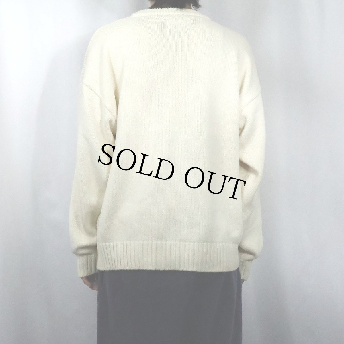 画像3: 80〜90's Eddie Bauer コットンニットセーター L (3)