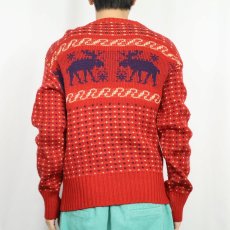 画像3: 50〜60's Macy's Men's Store ノルディック柄 ウールニットセーター (3)