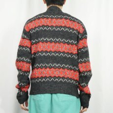 画像3: 50〜60's McGREGOR USA製 ノルディック柄 アクリルニットセーター SIZE42 (3)