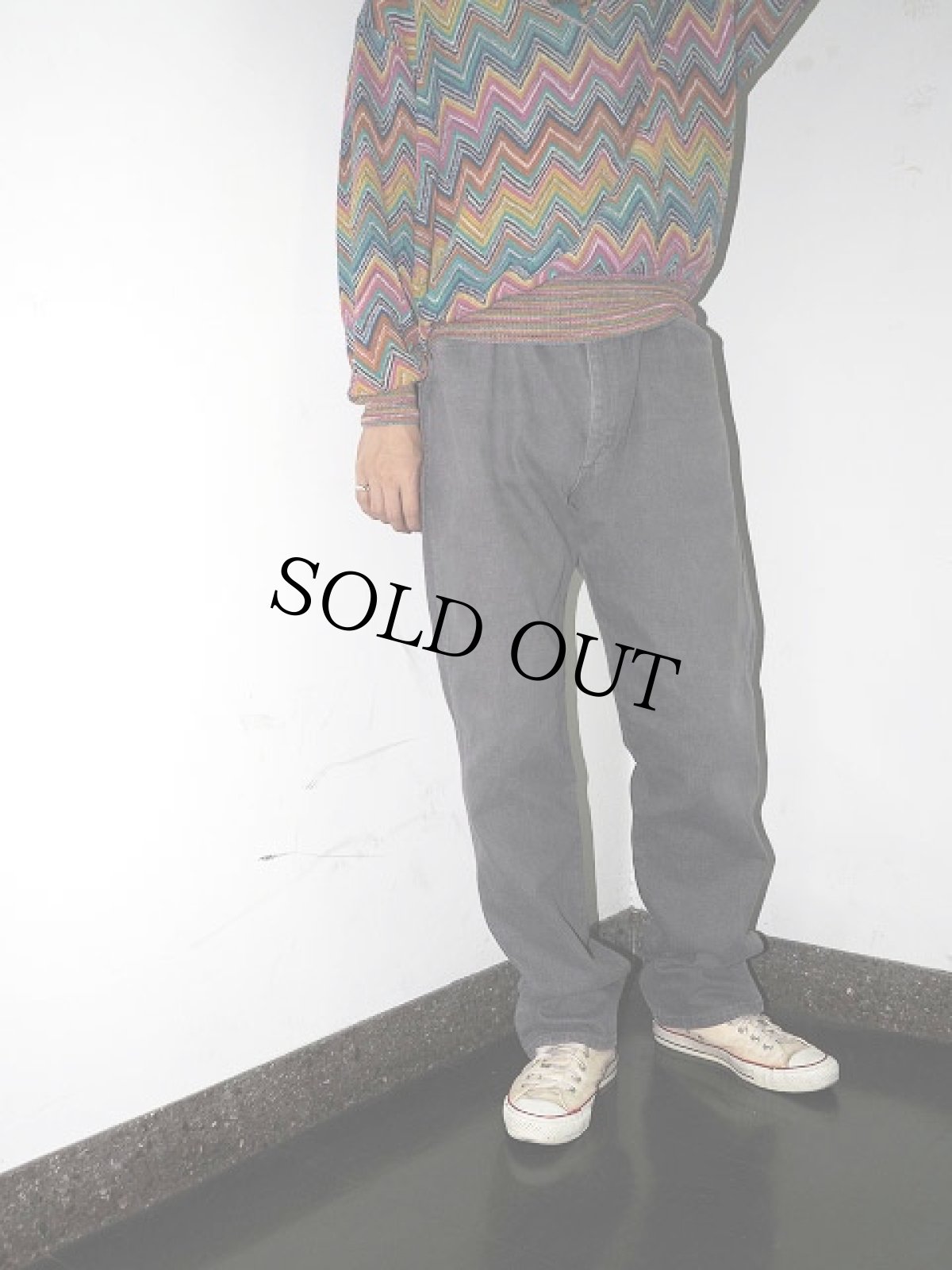 画像1: 80's Wrangler 13MWZ USA製 カラーデニムパンツ GRAY W35 (1)