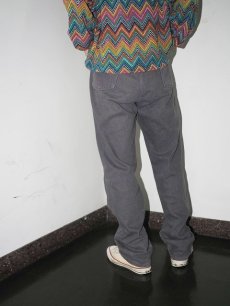 画像2: 80's Wrangler 13MWZ USA製 カラーデニムパンツ GRAY W35 (2)