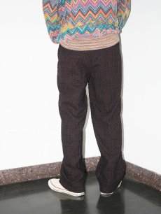 画像2: 60's ネップ混 2タック ウールスラックス W35 (2)