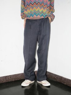 画像1: 70's RIVERSIDE MASTERBILT 1タック ポリエステル×レーヨンスラックス W31 (1)