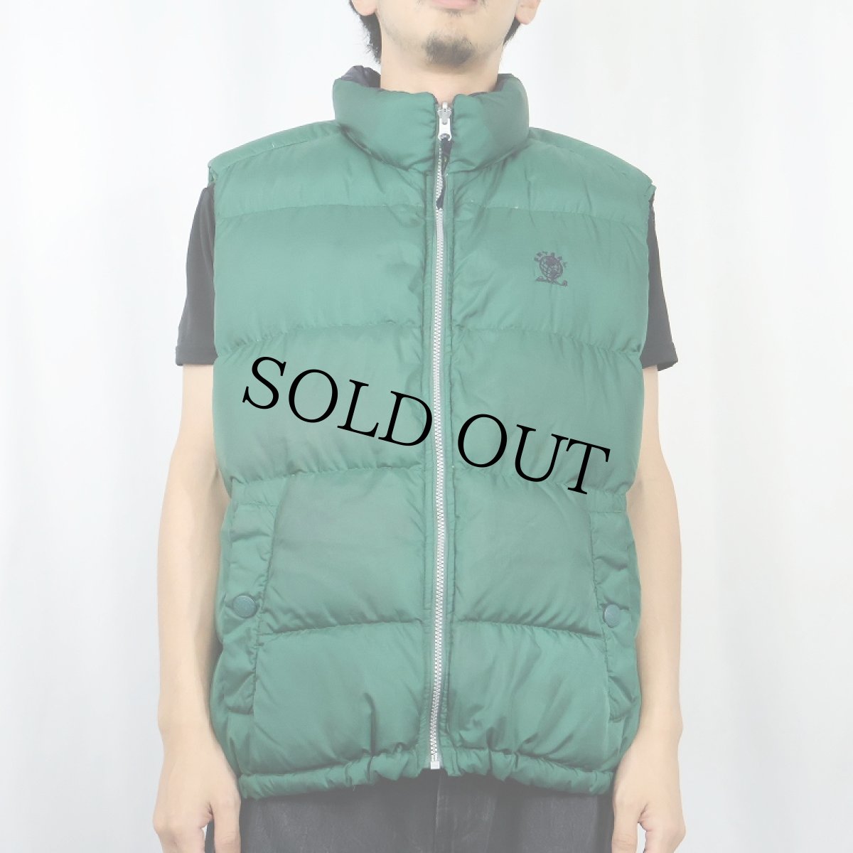 画像3: 90's Eddie Bauer EBTEK ロゴ刺繍 リバーシブル ダウンベスト L (3)