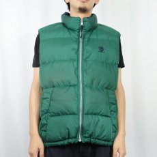 画像3: 90's Eddie Bauer EBTEK ロゴ刺繍 リバーシブル ダウンベスト L (3)