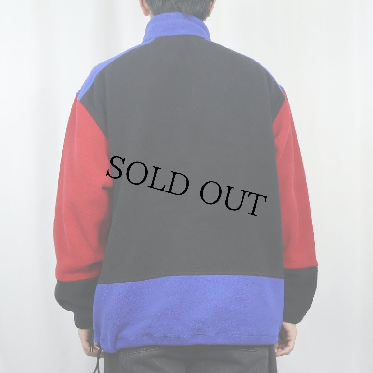 画像3: 90's Eddie Bauer EBTEK USA製 "POLARTEC" 切り替えデザイン ハーフジップ フリースジャケット M (3)