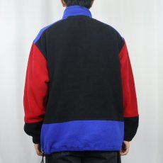 画像3: 90's Eddie Bauer EBTEK USA製 "POLARTEC" 切り替えデザイン ハーフジップ フリースジャケット M (3)