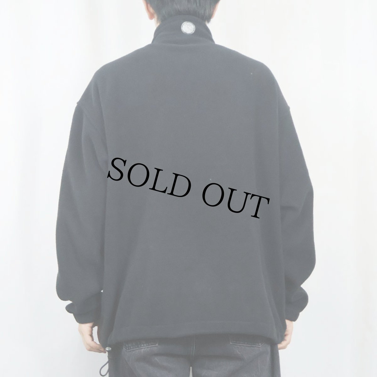 画像3: 90's Eddie Bauer EBTEK "POLARTEC" ハーフジップ フリースジャケット BLACK L (3)