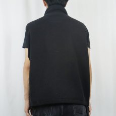 画像3: 90's Eddie Bauer EBTEK USA製 "POLARTEC" ロゴ刺繍 フリースベスト BLACK L (3)