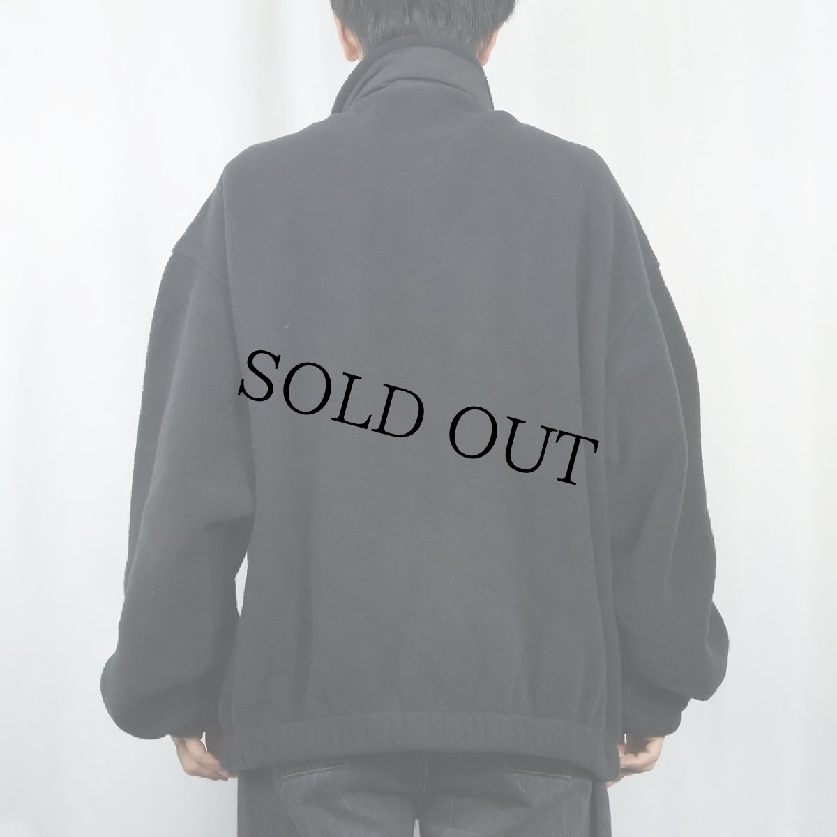 画像3: 90's Eddie Bauer EBTEK USA製 "POLARTEC" ロゴ刺繍 フリースジップジャケット BLACK XL (3)