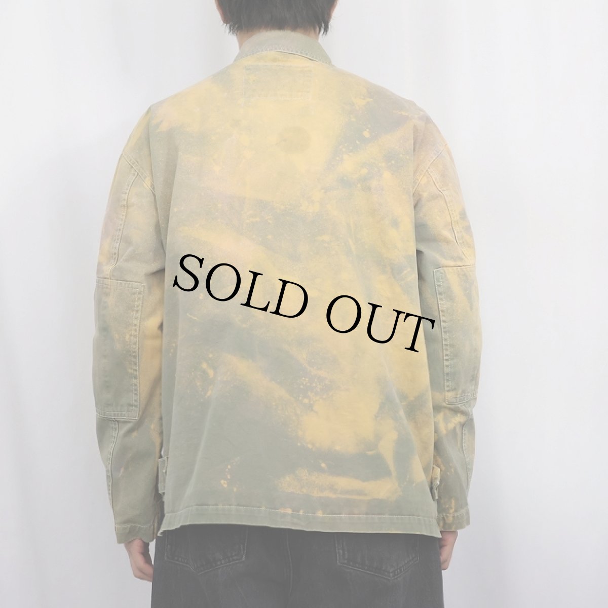 画像5: Levi's カットオフ ブリーチ加工 コットンジャケット L (5)