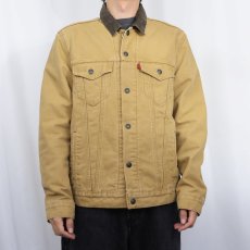 画像4: Levi's 72890 チェック柄ライナー コットンキャンバスジャケット M (4)