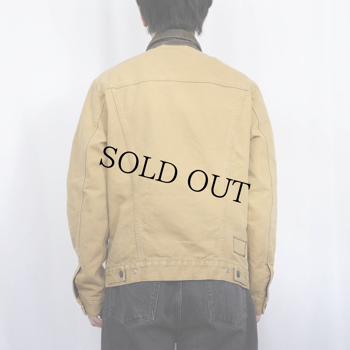 画像5: Levi's 72890 チェック柄ライナー コットンキャンバスジャケット M (5)