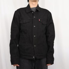 画像2: Levi's 72334 ブラックデニムジャケット M (2)