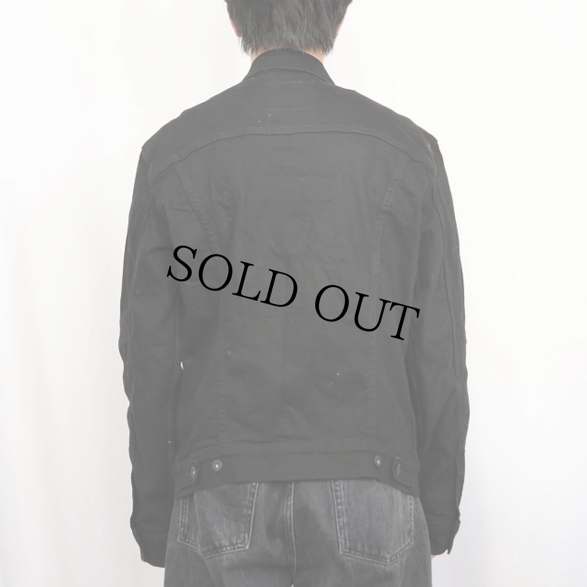 画像3: Levi's 72334 ブラックデニムジャケット M (3)