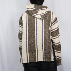 画像3: 80〜90's ストライプ柄 メキシカンパーカー (3)