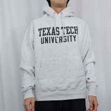 画像2: Champion REVERSE WEAVE "TEXAS TECH UNIVERSITY" プリントスウェットフーディー M (2)