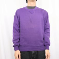 画像2: 90's RUSSELL ATHLETIC USA製 前V 無地スウェット M (2)