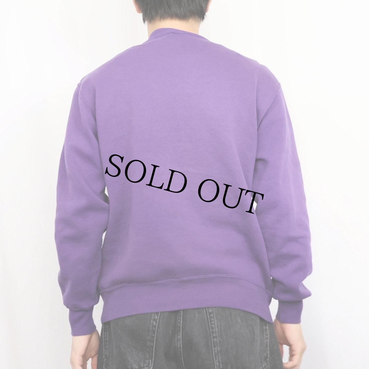 画像3: 90's RUSSELL ATHLETIC USA製 前V 無地スウェット M (3)