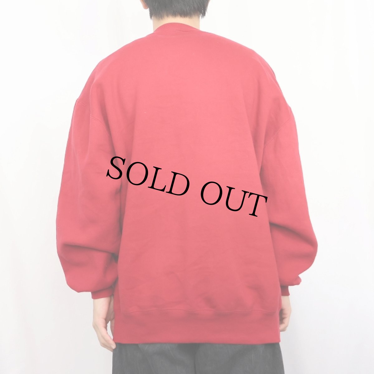 画像3: 90's RUSSELL ATHLETIC USA製 前V 無地スウェット XXL (3)