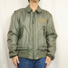 画像2: 80's U.S.AIR FORCE CWU-45/P フライトジャケット LARGE (2)