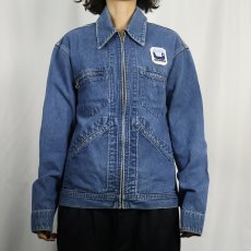 画像2: 70's OSH KOSH USA製 ワッペン付き デニムジップジャケット SIZE40 (2)