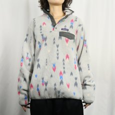 画像2: 2017AW Patagonia 総柄 スナップT L (2)