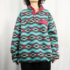 画像2: 2015AW Patagonia 総柄 スナップT XL (2)