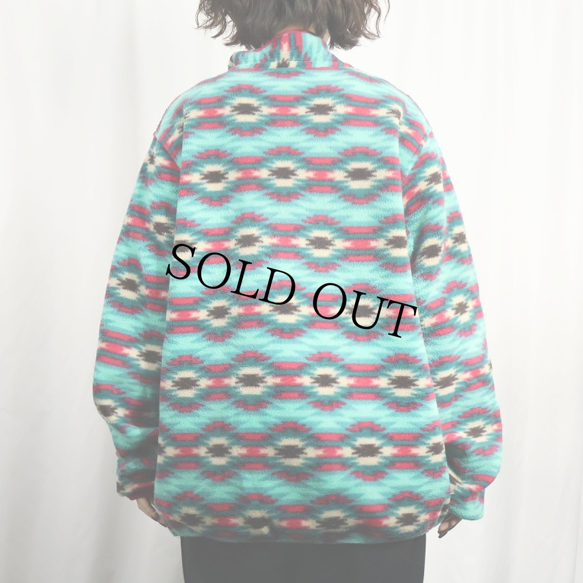 画像3: 2015AW Patagonia 総柄 スナップT XL (3)