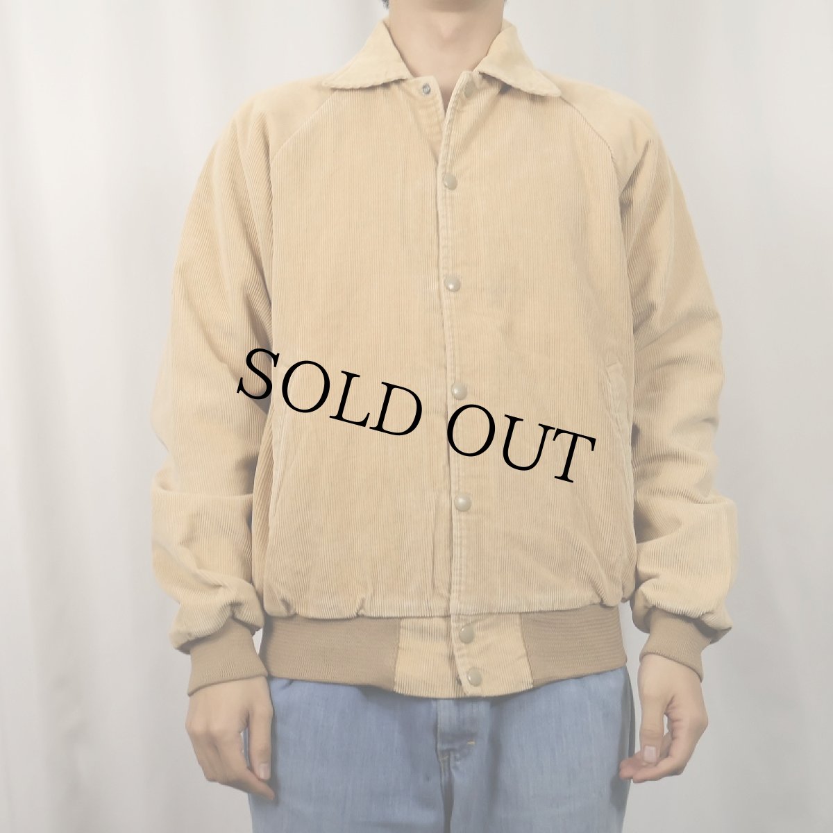 画像2: 【SALE】 80's K-BRAND USA製 コーデュロイスタジャン S (2)