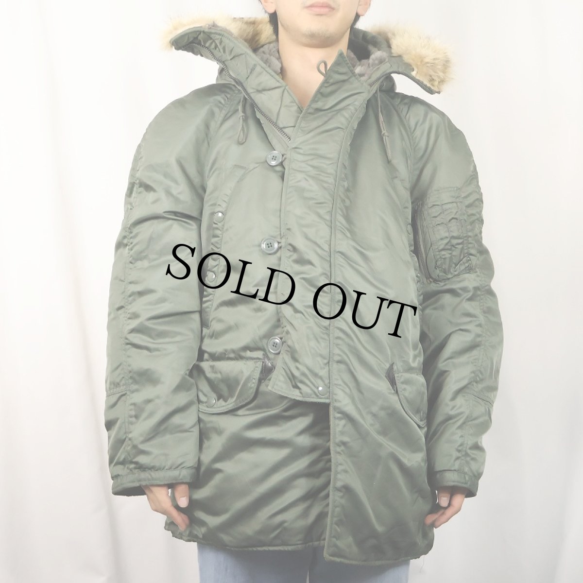 画像2: 60's U.S.AIR FORCE N-3B フライトジャケット MEDIUM (2)