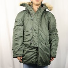 画像2: 60's U.S.AIR FORCE N-3B フライトジャケット MEDIUM (2)