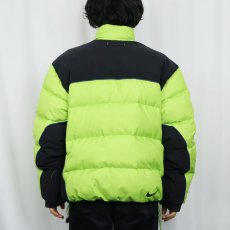 画像3: 2000's NIKE ACG "THERMAL LAYER 2" ロゴ刺繍 2トーン ダウンジャケット L (3)