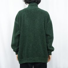 画像3: 90's ORVIS ロゴ刺繍 ハーフジップ フリースジャケット XL (3)
