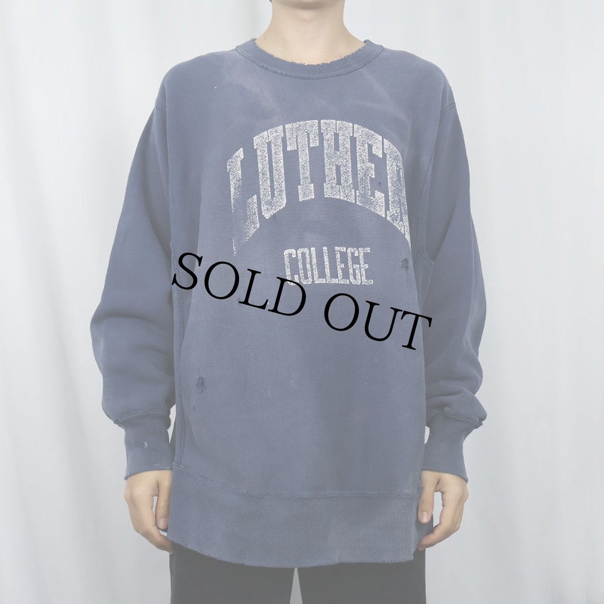 画像2: 90's Lee REVERSE WEAVE TYPE "LUTHER COLLEGE" プリントスウェット (2)