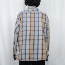 画像3: 70〜80's FIVE BROTHERS USA製 チェック柄 ヘビーネルシャツ 2XL (3)