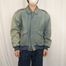 画像2: PARIS SPORT CLUB "A-2 TYPE" レザージャケット L (2)