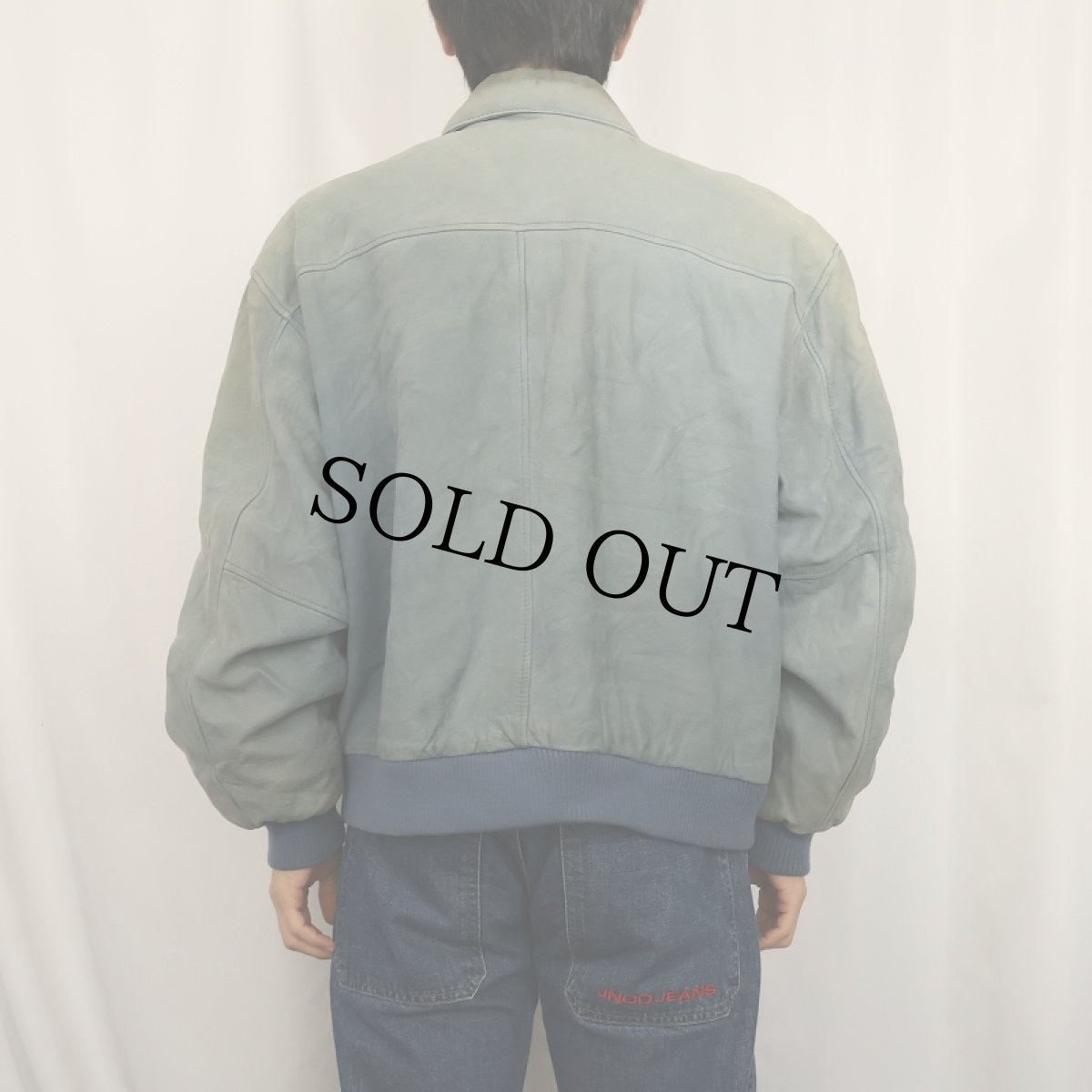 画像3: PARIS SPORT CLUB "A-2 TYPE" レザージャケット L (3)