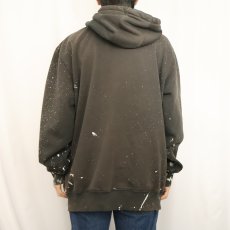 画像3: Carhartt ペンキペイント スウェットフーディー L (3)